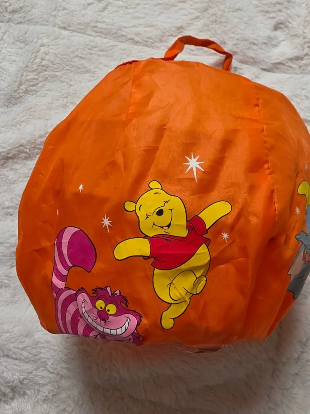 Disney Store Multi Character Pumpkin Halloween Tote Bag Collapsible